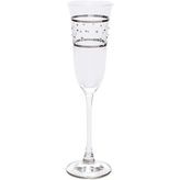 Flut Şampanya Kadehi, 6 Parça Set, Pera Platin