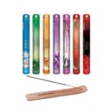 Flute 140 Adet 7 Kutu Çubuk Tütsü + Ahşap Tütsü Kayığı Hediyeli