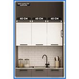 Fly Mobilya 120 Cm Dani Mini Üst Mutfak Dolabı