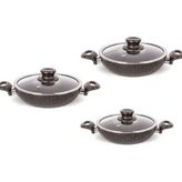 FMS G5001 6 Parça Siyah Granit Omlet Set