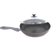 FMS Granit 28 cm Gri Basık Tencere