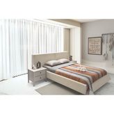 Folt Beige Bazalı Karyola - Bej