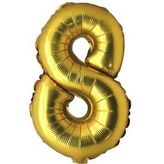 Folyo balon 40 inç 100cm 8 rakam gold