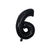 Folyo Balon Siyah 6 Rakamı 34 İnç 80 cm