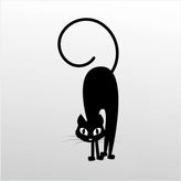 Folyo Sticker Korkmuş Kedi