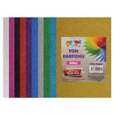 Fon Karton Simli 50 Cm X 70 Cm 10 Renk
