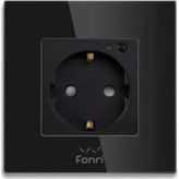 Fonri WF3-EL3-0401-04 Akıllı Siyah Duvar Prizi