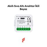 Fonri Wifi Akıllı Sıva Altı Çiftli Kontrol Rölesi QS-WIFI-SEC02 - 1 Adet