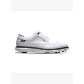 FootJoy 57910K Erkek Klasik Golf Ayakkabısı Beyaz - Kahverengi