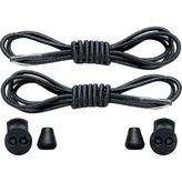 Foottab Akıllı Lastikli Ayakkabı Bağcığı 1 Çift Siyah Renkli Spor ve Klasik Kullanım İçin