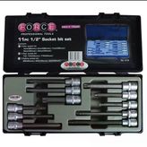 Force 11 Parça 1/2" Lokmalı Torx-Hex Uzun Bits Seti Profesyonel (Tr'de Tek)