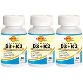 Force Nutrition Vitamin D3 K2 3x60 Tablet
