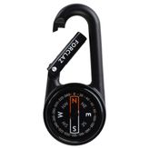 Forclaz Siyah - Compact 50 Karabinalı Pusula