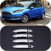 Ford Fiesta 2009 2017 Paslanmaz Çelik 4 Kapı Krom Kapı Kolu