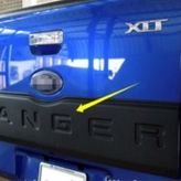 Ford Ranger T6 2012 =2105 Arka Kapak Yazı Kaplama