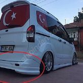 FORD TOURNEO COURİER ARKA TAMPON EKİ (PLASTİK)