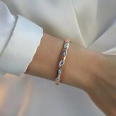 Fortuna Modeli Rose Gold Gümüş Kelepçe
