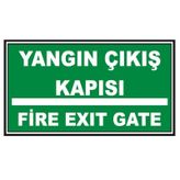 Fosforlu Yangın Çıkış Kapısı- Fire Exit Levhası - Fotolümenli