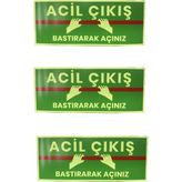 Fosforlu Yangın Kapısı Sticker