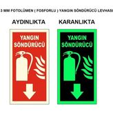 Fosforlu Yangın Tüpü Levhası