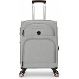 Fossil Unisex Kumaş Kabin Boy Ultra Hafif Şifreli Körüklü Kendi Etrafında Dönebilen Valiz 010-03 - STD - Vizon