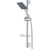 Frame Sürgülü Duş Sistemi Seti - Krom - Siyah