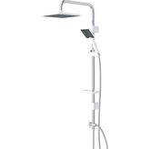 Frame Tepe Başlıklı Duş Sistemi Seti - Siyah - Beyaz