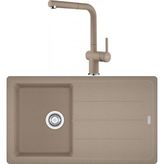 Franke Basis Bfg 611 Oyster Granit Evye Active Plus Doccia 2.0 Batarya Set