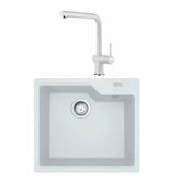 Franke Urban Ubg 610-56 Bianco Granit Evye Active Plus Doccia 2.0 Batarya Set