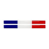 Fransa bayrak 2'li çubuk 3D Sticker