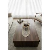 Fransız Dantel Bej Runner (120X30cm)