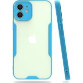 Freedom Storee Apple İphone 12 Kılıf Platin Silikon - Mavi