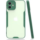 Freedom Storee Apple İphone 12 Kılıf Platin Silikon - Yeşil