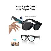 Frefly Store Pro Max Akıllı Gözlük Kameralı Yapay Zeka,müzik Dinleme,telefon ile Konuşma - Siyah