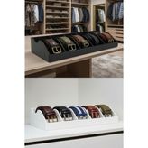 Frefly Store Tineke 5 Bölmeli Kemer Çorap Takı Makyaj Organizeri Dolap Içi Kemer Düzenleyici Organizer Beyaz - 00-Siyah - Beyaz - 1 - 2 cm