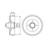 Fren Kampanası Arka Renault Kangoo 97 - 203.3 / 50.5 Mm