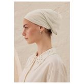 Freshscarfs Ekru Silikonlu Kaydırmaz Bone