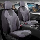 Freshstart Skoda Forman 2+1 Süet Oto Koltuk Kılıfı Füme Siena Serisi Fs