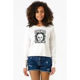 Friends Til The End Ekstra Uzunkol Sweatshirt Ekru