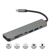 Frisby FA-7662TC USBType-C to HDMI+USB3.0+TF/PD Dönüştürücü