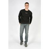 Frose Erkek O Yaka Sweatshirt Siyah