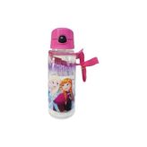 Frozen Lisanslı Plastik 500 ml Askılı Şeffaf Matara