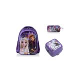 Frozen Okul Çantası 3 Parça Set, Mor, Kız Çocuk