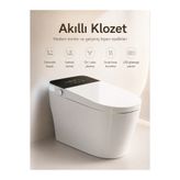 Fualora Akıllı Klozet Otomatik Kapaklı Isıtmalı Oturaklı Taharetli Smart WC