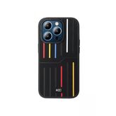 Fuchsia İphone 15 Pro Uyumlu Hbc-221 Roma Siyah Kılıf