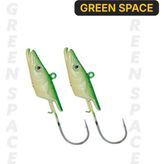 Fujin Salt Eel Green Space 8.5 gr Jig Head