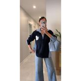 fujya Triko Garnili Oversize Gömlek