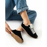 Fulgor Ten Deri Kadın Sneakers - Siyah
