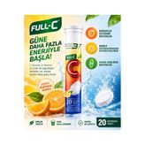 full-c Vitamin C + D3 ve Çinko 20 Efervesan Tablet