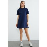 Fulla Moda Basic Çimalı Mini Boy Modal Elbise